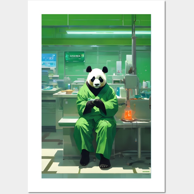 Surgeon panda Wall Art by Spaceboyishere